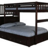 Espresso Twin Over Full Staircase Bunk Bed