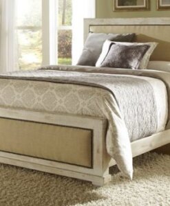 Willow_Distressed_White_Upholstered_Bed