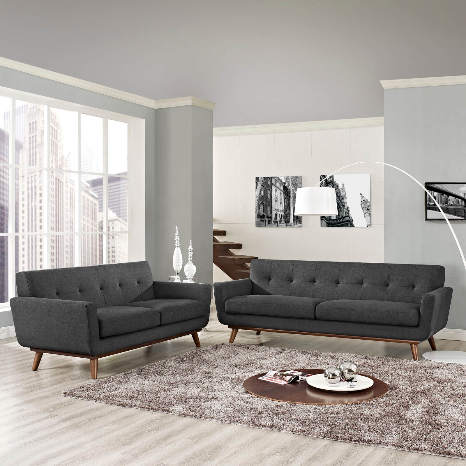 Engage Living Room Set (Gray) - All American Furniture - Buy 4 Less ...